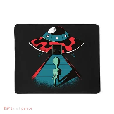 Alien Entering UFO Mousepad