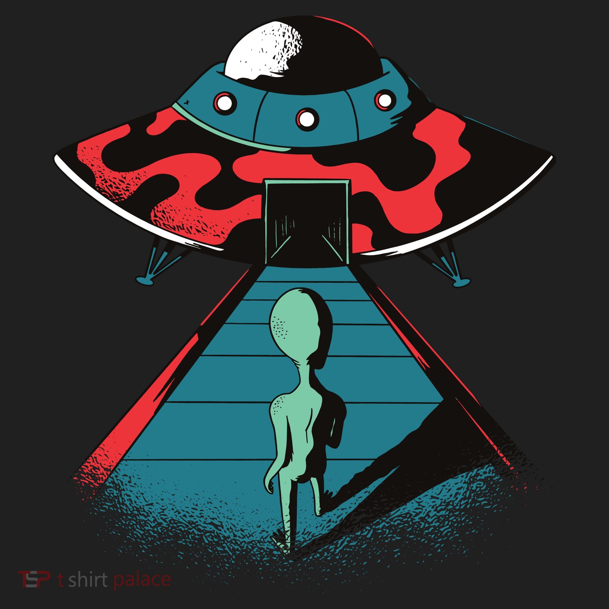 Alien Entering UFO Hat