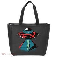 Alien Entering UFO Tote Bag thumb 0