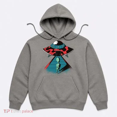 Alien Entering UFO Hoodie