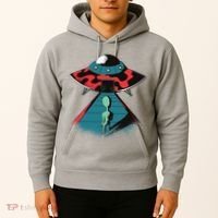 Alien Entering UFO Hoodie thumb 2