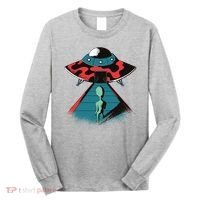 Alien Entering UFO Long Sleeve Shirt thumb 0