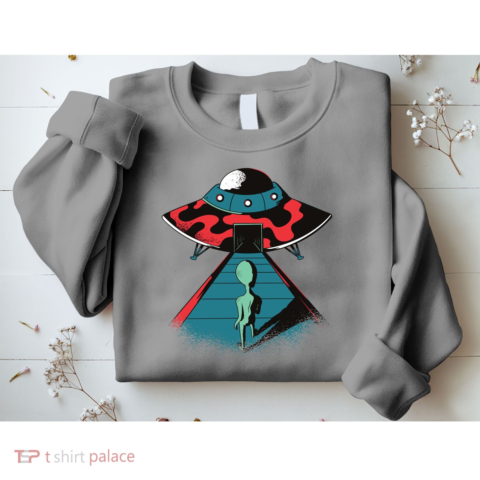 Alien Entering UFO Sweatshirt