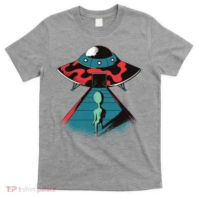 Alien Entering UFO T-Shirt