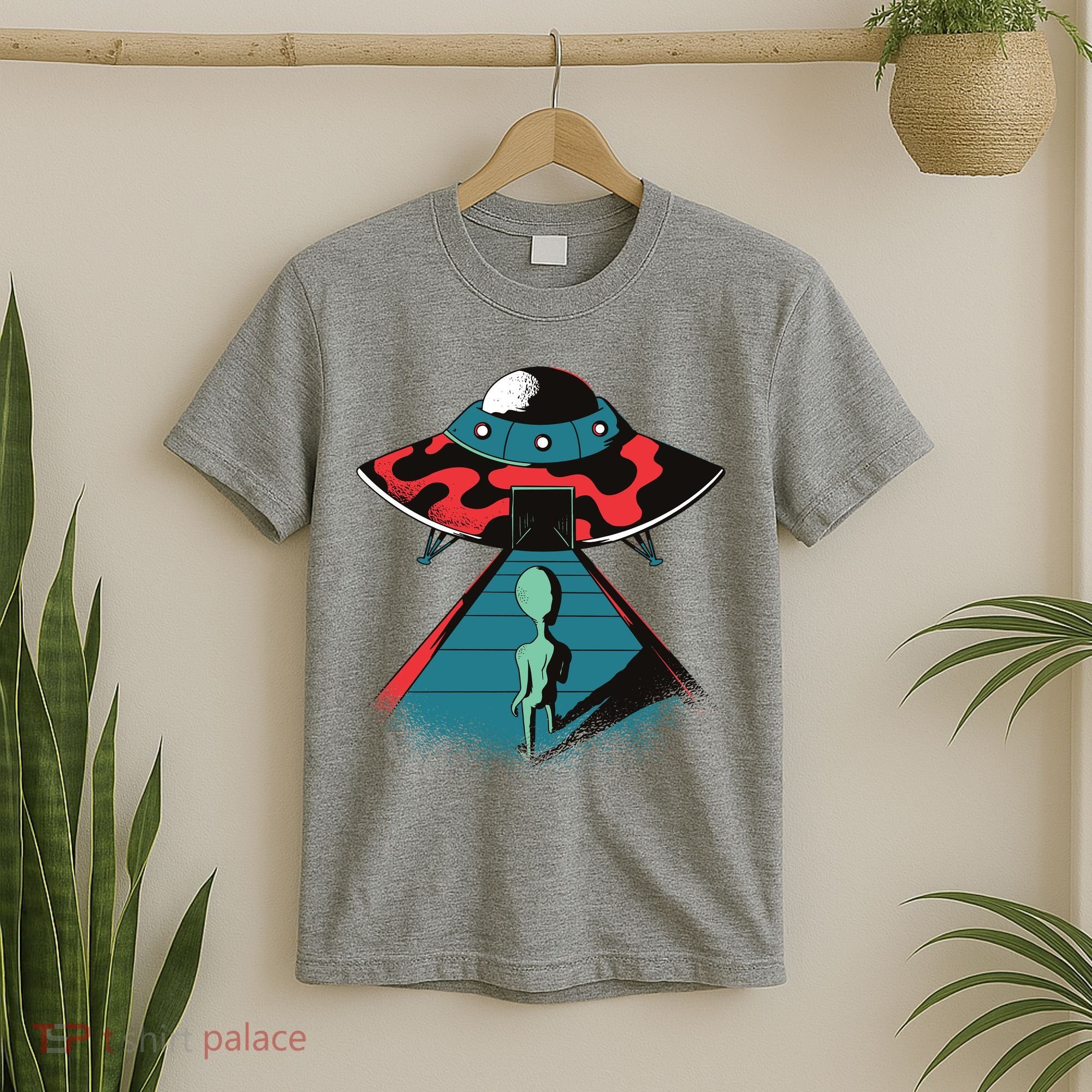 Alien Entering UFO T-Shirt