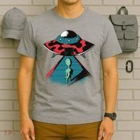 Alien Entering UFO T-Shirt thumb 6