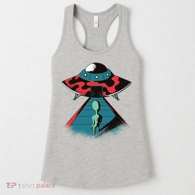 Alien Entering UFO Women's Tank Top