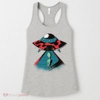 Alien Entering UFO Women's Tank Top thumb 0