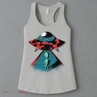 Alien Entering UFO Women's Tank Top thumb 3