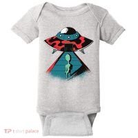 Alien Entering UFO Baby Bodysuit thumb 0