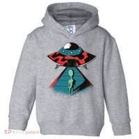 Alien Entering UFO Toddler Hoodie thumb 0