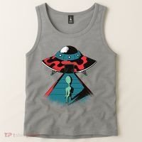Alien Entering UFO Tank Top thumb 2