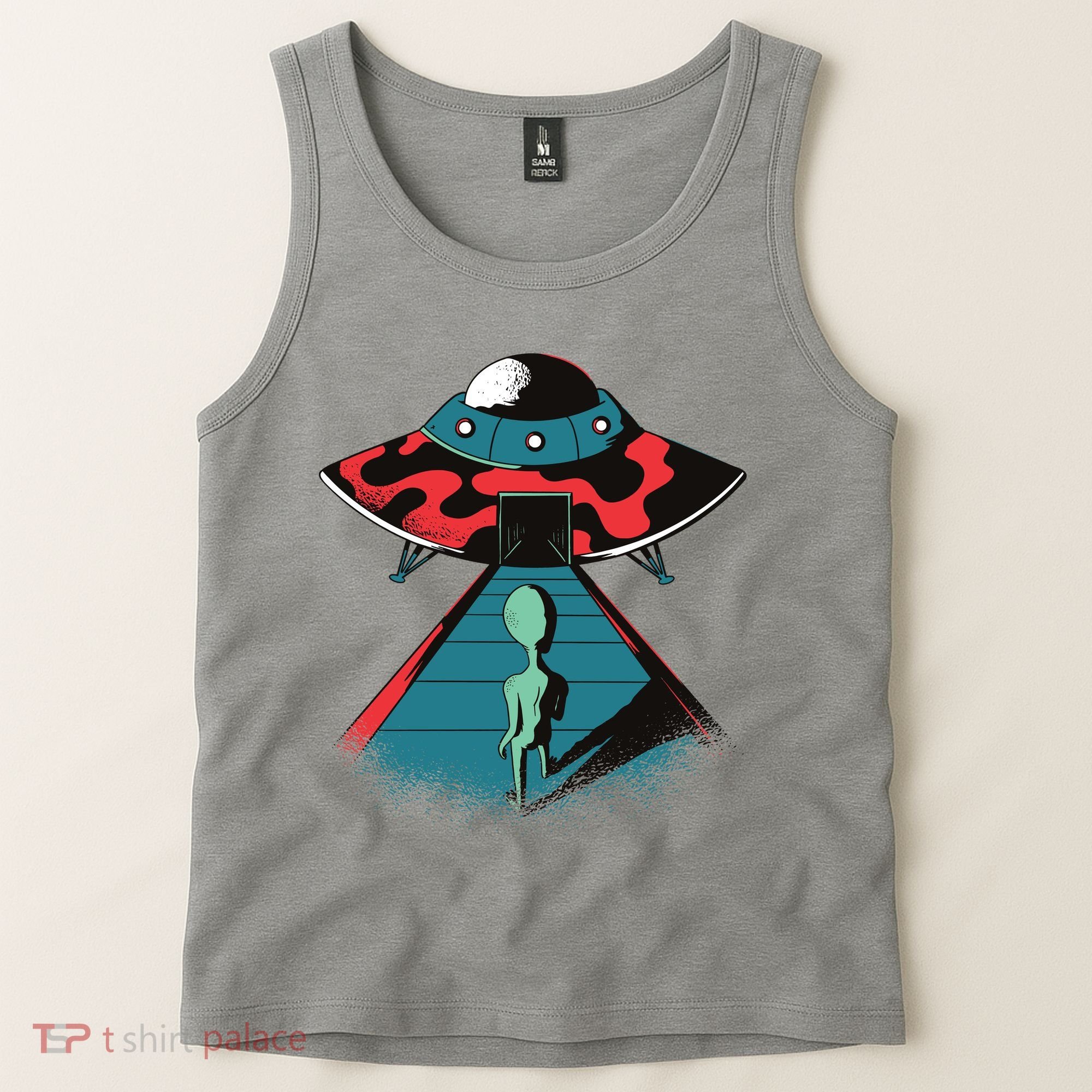 Alien Entering UFO Tank Top