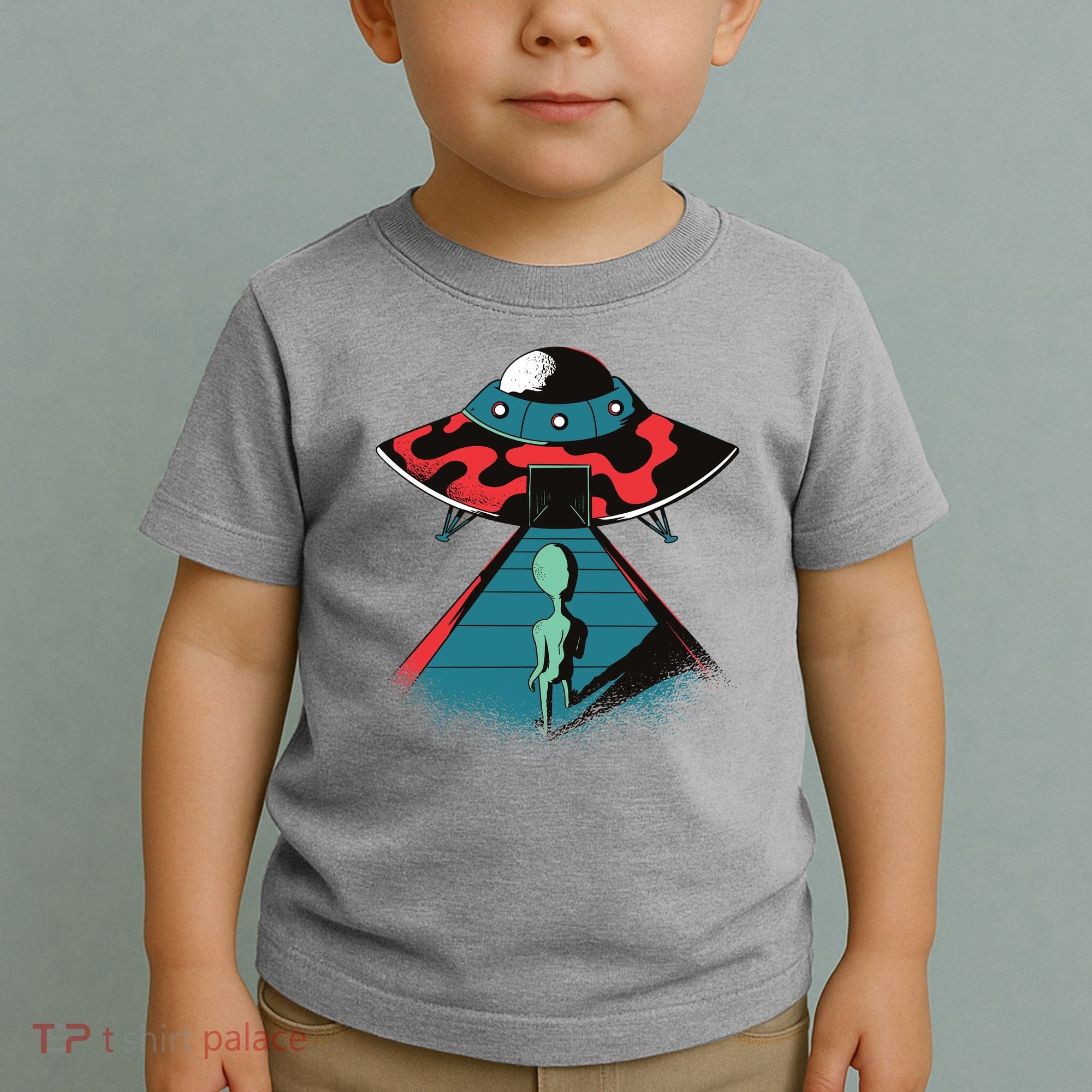 Alien Entering UFO Toddler T-Shirt