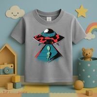 Alien Entering UFO Toddler T-Shirt thumb 3