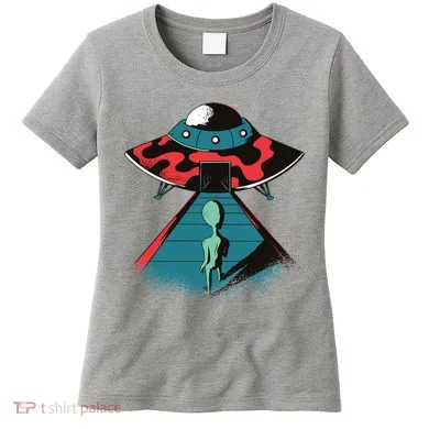 Alien Entering UFO Women's T-Shirt