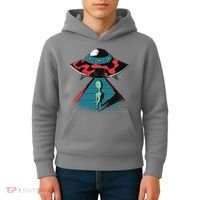Alien Entering UFO Kids Hoodie thumb 4