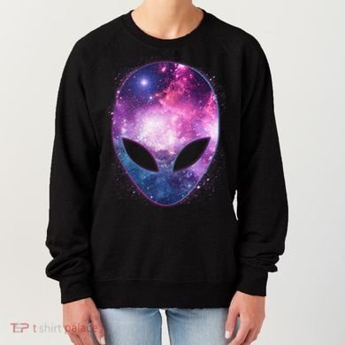 Alien Galaxy Face Women's Sweatshirt