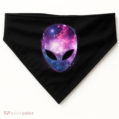 Alien Galaxy Face USA-Made Doggie Bandana