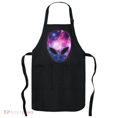 Alien Galaxy Face Apron