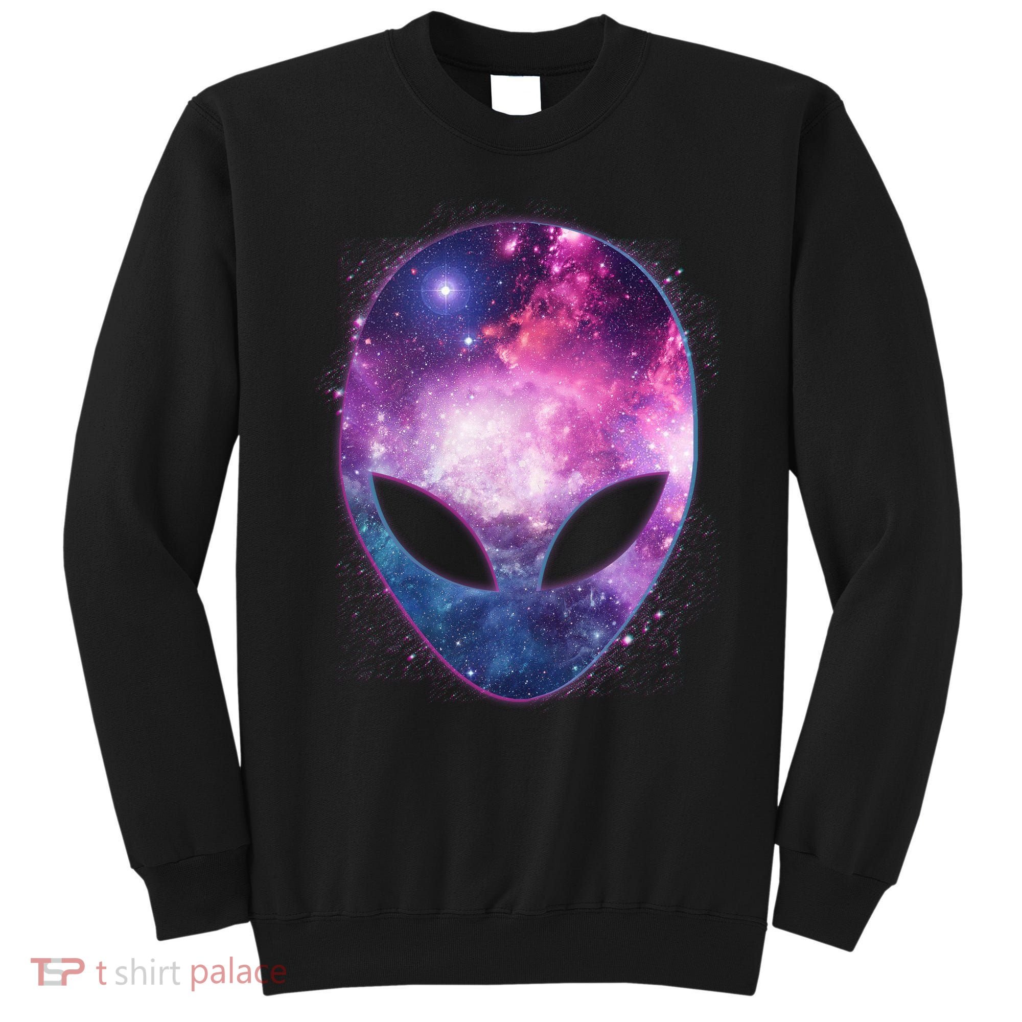 Alien Galaxy Face Sweatshirt