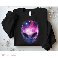 Alien Galaxy Face Sweatshirt thumb 2
