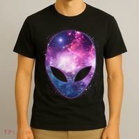 Alien Galaxy Face T-Shirt thumb 3