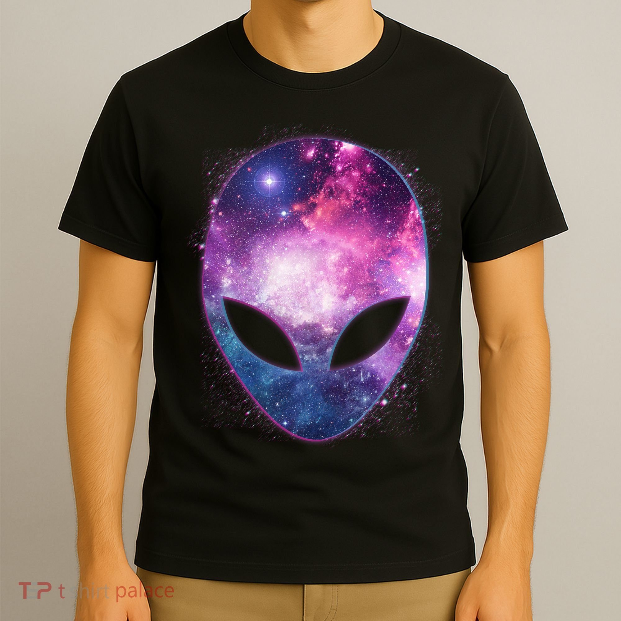 Alien Galaxy Face T-Shirt
