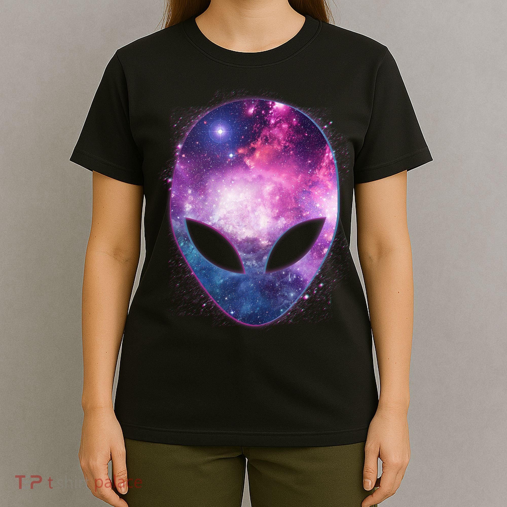Alien Galaxy Face T-Shirt