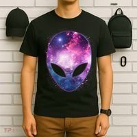 Alien Galaxy Face T-Shirt thumb 6