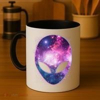 Alien Galaxy Face Coffee Mug thumb 4
