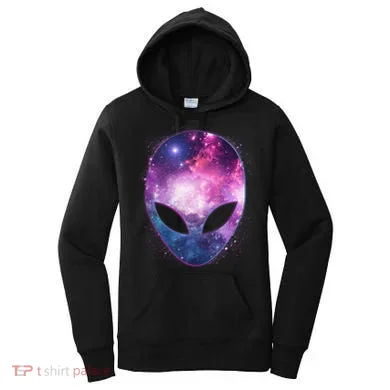 Alien Galaxy Face Women's Hoodie
