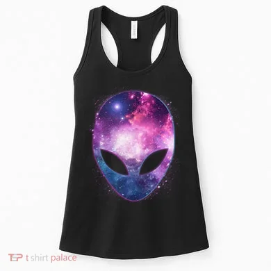 Alien Galaxy Face Women's Tank Top