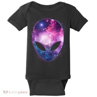 Alien Galaxy Face Baby Bodysuit