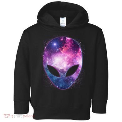 Alien Galaxy Face Toddler Hoodie