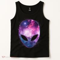 Alien Galaxy Face Tank Top thumb 2