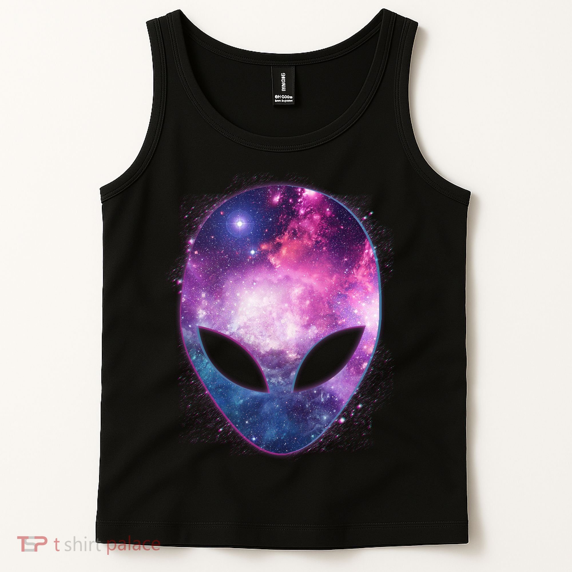 Alien Galaxy Face Tank Top