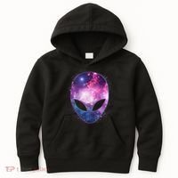 Alien Galaxy Face Kids Hoodie thumb 0