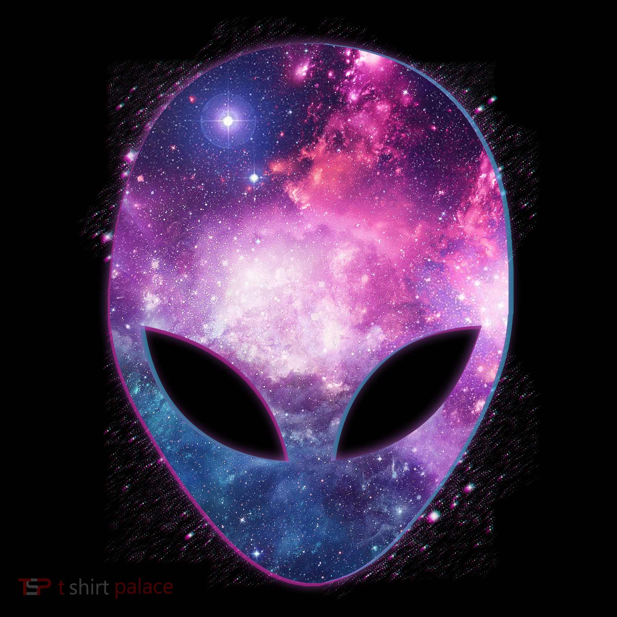 Alien Galaxy Face Kids Long Sleeve Shirt