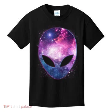 Alien Galaxy Face Kids T-Shirt