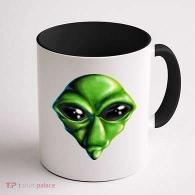 Alien Head Coffee Mug back