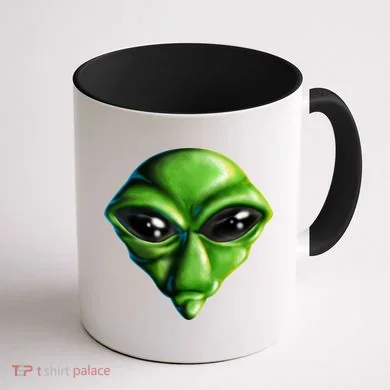 Alien Head Coffee Mug back