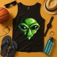 Alien Head Tank Top thumb 4