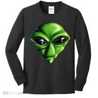 Alien Head Kids Long Sleeve Shirt thumb 0