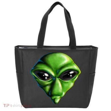 Alien Head Tote Bag