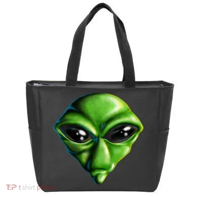 Alien Head Tote Bag