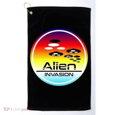 Alien Invasion Golf Towel