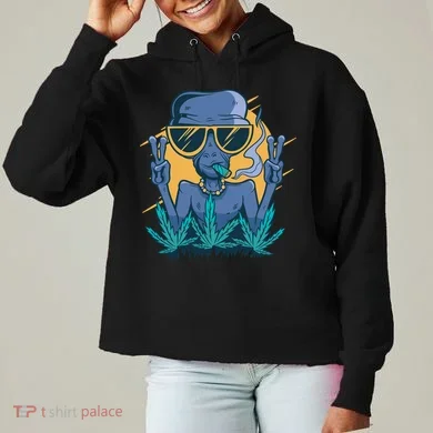 Alien Joint Ladies Heavyweight Boxy Pullover Hoodie