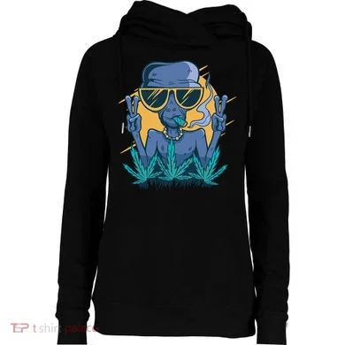 Alien Joint Womens Funnel Neck Pullover Hood