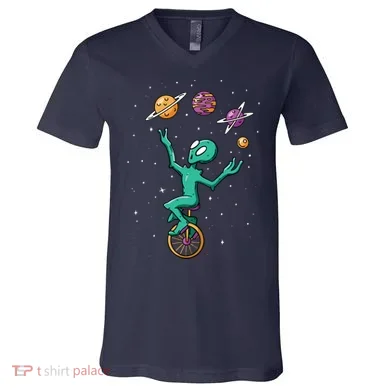 Alien Juggler V-Neck T-Shirt